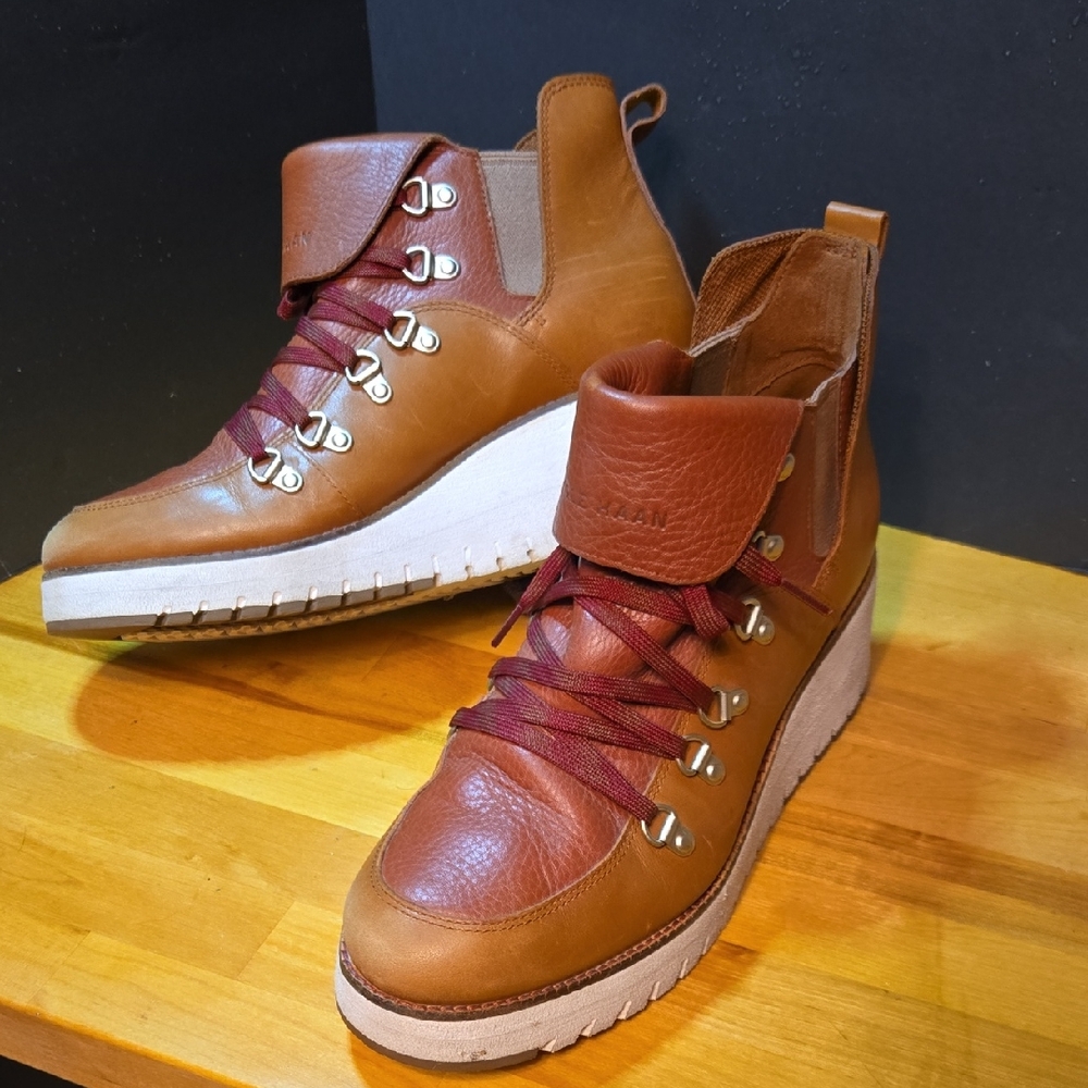 Cole HAAN ZERØGRAND Wedge Hiker Boot 10.5